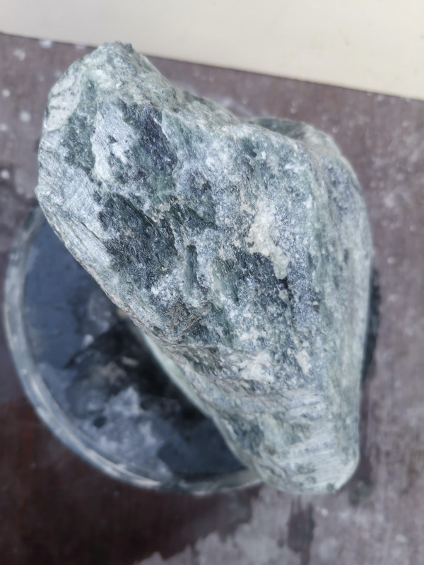 Speckstein Einzelstck aus Indien grner Farb Mix 12.730 kg