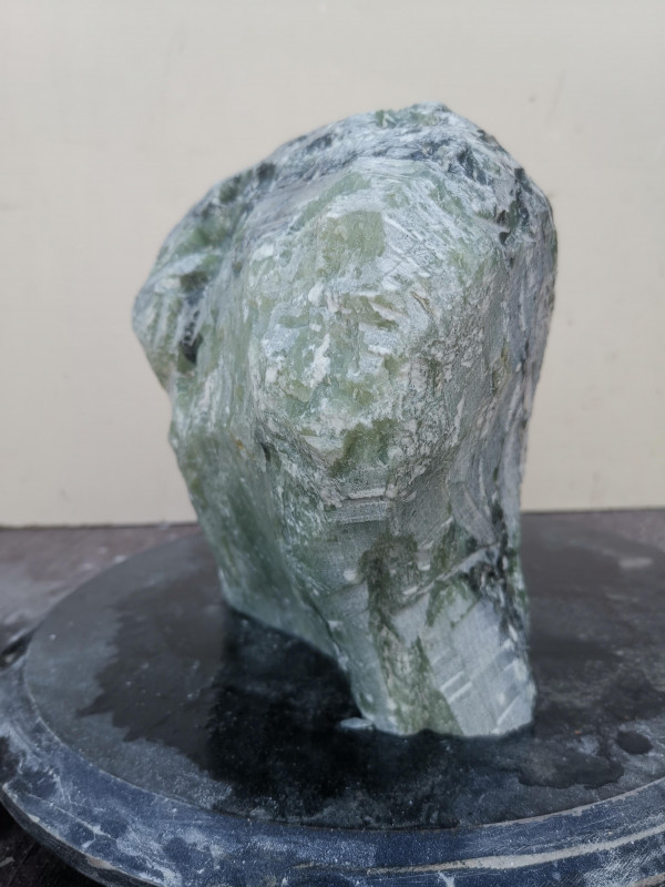 Speckstein Einzelstck aus Indien grner Farb Mix 6.690 kg