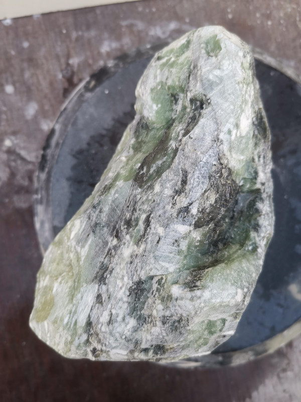 Speckstein Einzelstck aus Indien grner Farb Mix 6.690 kg