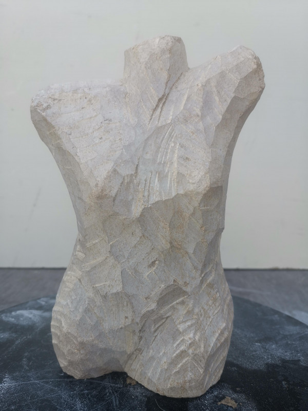 Speckstein XXL Torso Frau Einzelstck aus Brasilien braun