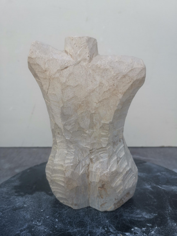 Speckstein XXL Torso Frau Einzelstck aus Brasilien braun