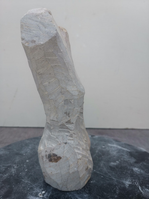 Speckstein XXL Torso Frau Einzelstck aus Brasilien grn-braun