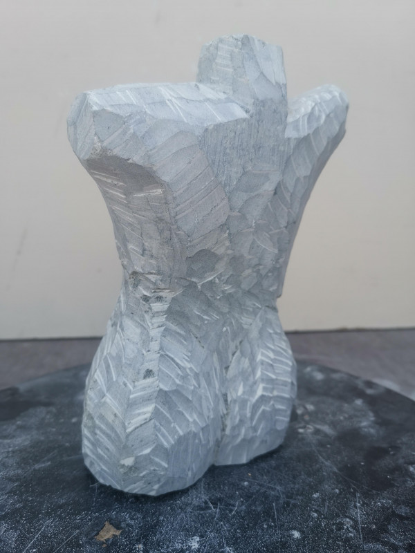 Speckstein XXL Torso Frau Einzelstck aus Brasilien grn