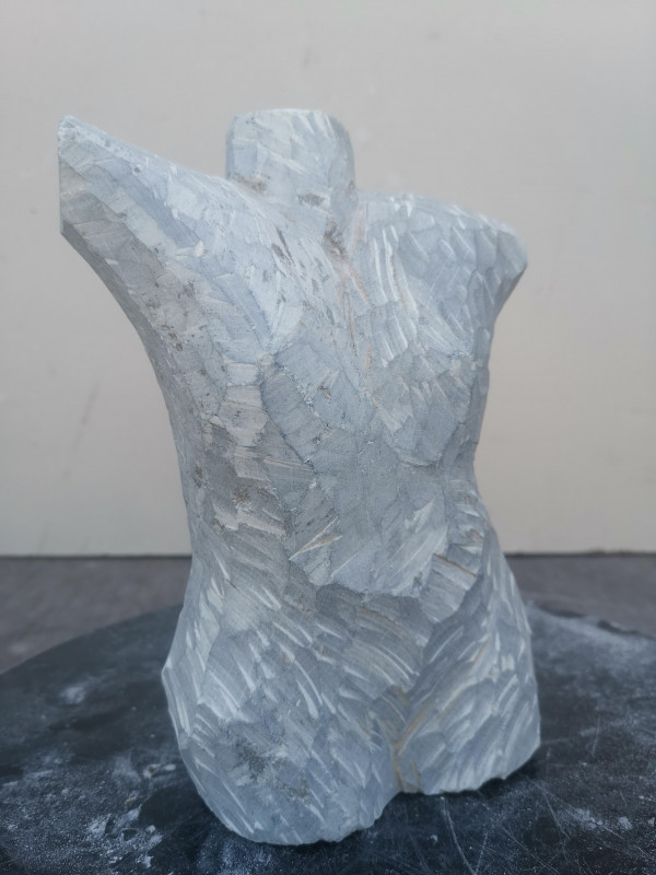 Speckstein XXL Torso Frau Einzelstck aus Brasilien grn