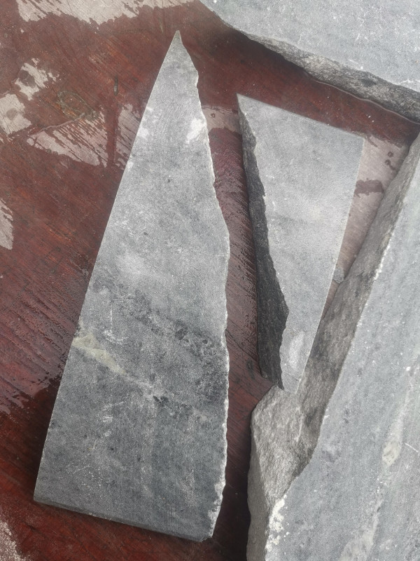 Speckstein Bruchstcke von gebr. Platten; 8,280 kg