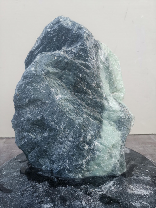 Speckstein; Einzelstck; Indien; trkis-schwarz; 11,730 kg