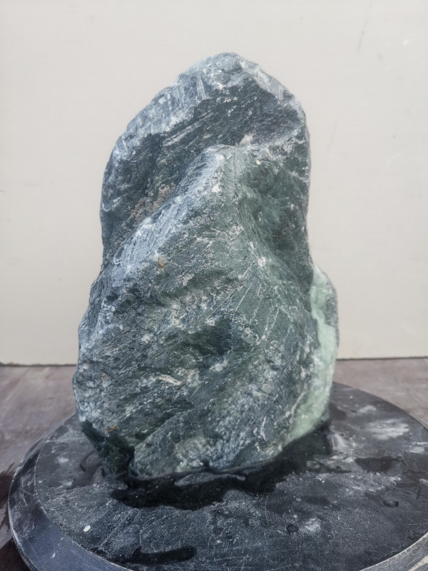 Speckstein; Einzelstck; Indien; trkis-schwarz; 11,730 kg