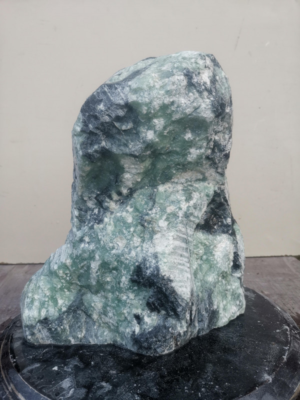 Speckstein Einzelstck aus Indien trkis-schwarz 13,290 kg