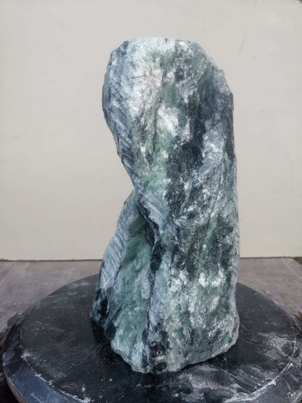 Speckstein Einzelstck aus Indien trkis-schwarz 13,290 kg