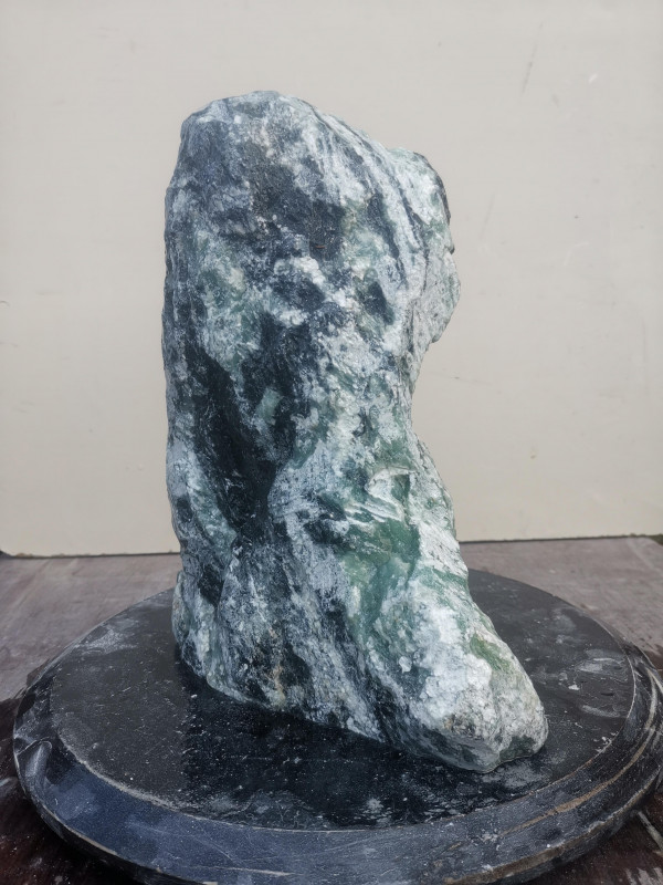 Speckstein Einzelstck aus Indien trkis-schwarz 13,290 kg