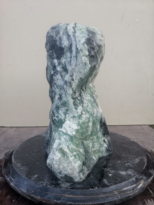 Speckstein Einzelstck aus Indien trkis-schwarz 13,290 kg