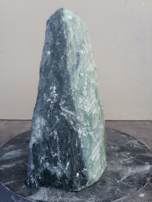 Speckstein Einzelstck aus Indien trkis-schwarz 10,320 kg