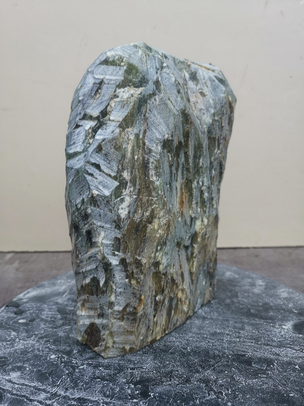 Speckstein; Einzelstck; Indien; grn Farb Mix; 6,750 kg