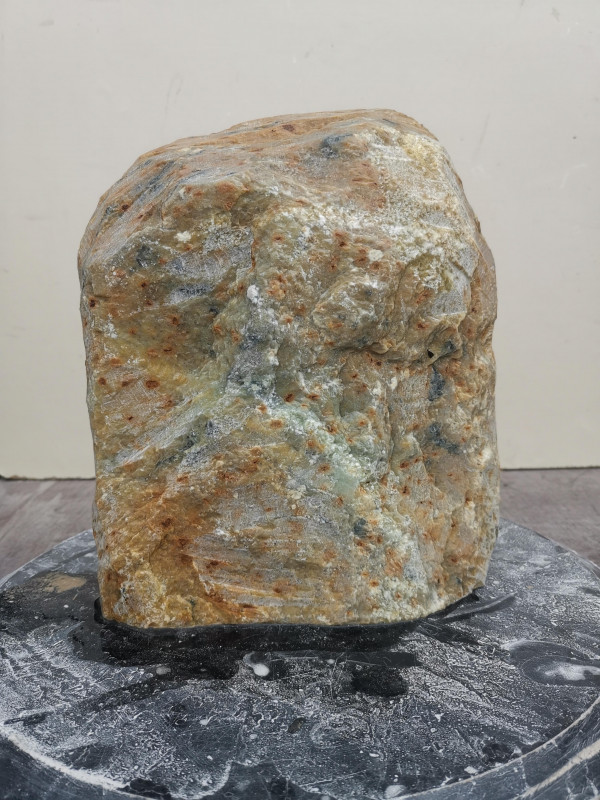Speckstein Einzelstck aus Indien grn-gelb-Farb Mix 8,830 kg
