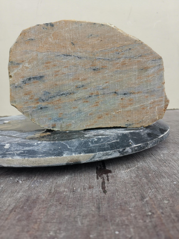 Speckstein Einzelstck aus Indien grn-gelb-Farb Mix 8,830 kg
