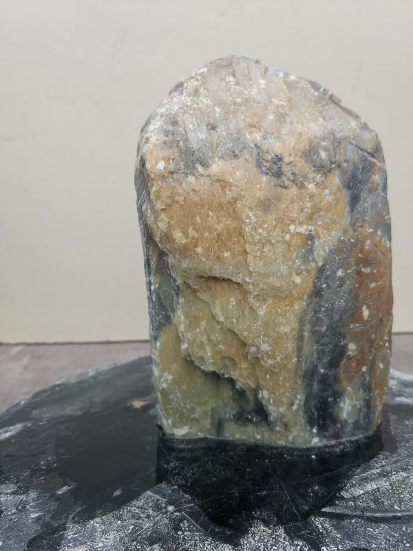 Speckstein Einzelstck aus Indien gelb-Farb Mix 3,230 kg