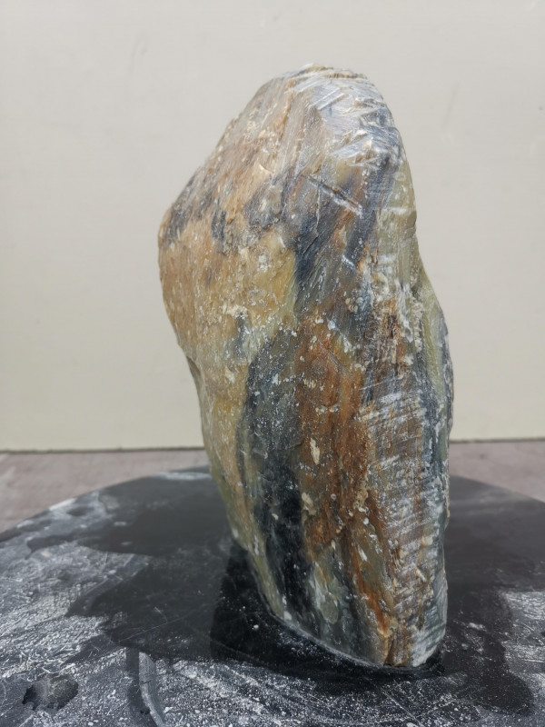 Speckstein Einzelstck aus Indien gelb-Farb Mix 3,230 kg