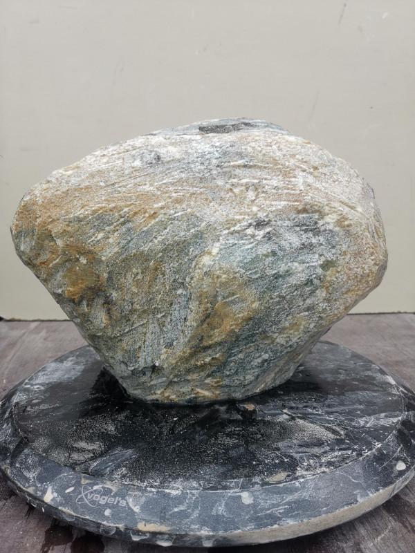 Speckstein Einzelstck aus Indien gelb-grn-Mix 13,380 kg