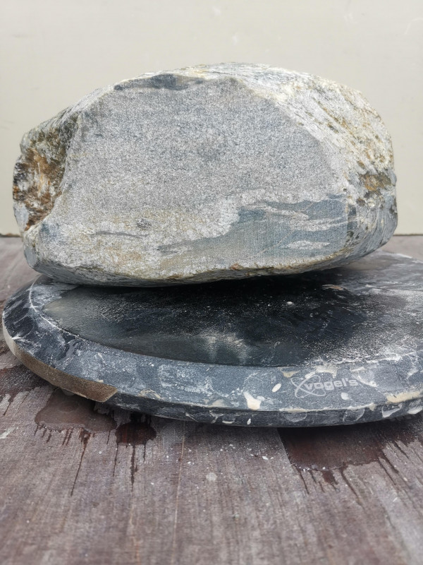 Speckstein Einzelstck aus Indien gelb-grn-Mix 13,380 kg