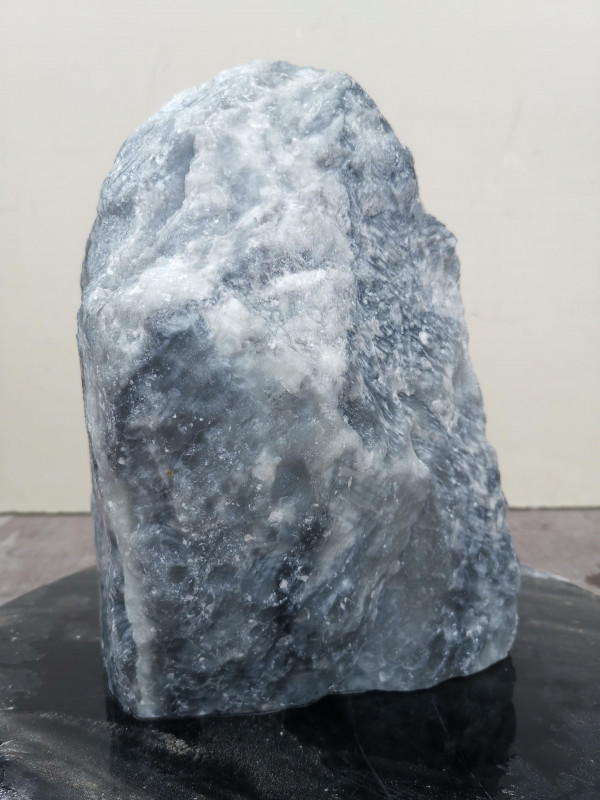 Speckstein Einzelstck aus China schwarz-wei 4,650 kg