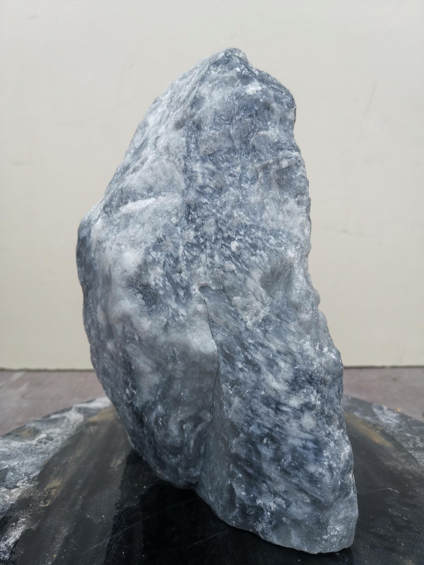 Speckstein Einzelstck aus China schwarz-wei 4,650 kg