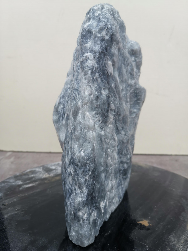 Speckstein Einzelstck aus China schwarz-wei 4,650 kg
