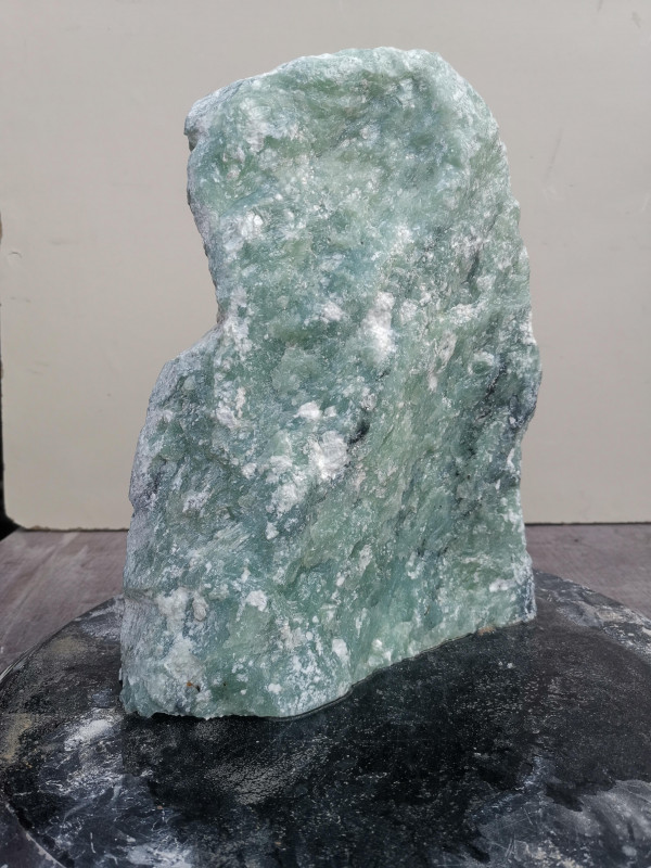 Speckstein Einzelstck aus Indien trkis - schwarz 7,880 kg