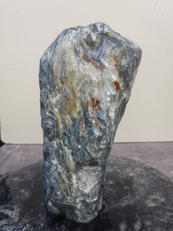 Speckstein Einzelstck aus Indien dunkelgrn 7,890 kg