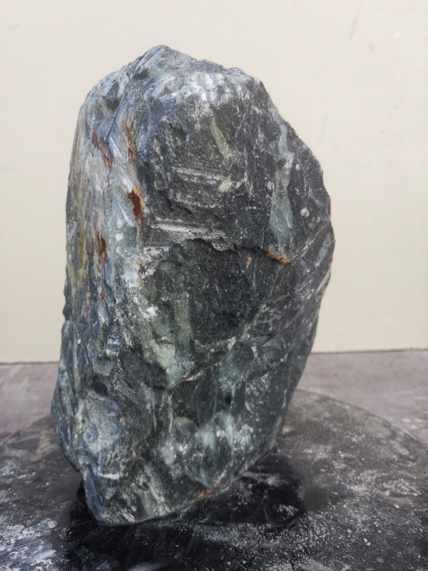 Speckstein Einzelstck aus Indien dunkelgrn 7,890 kg