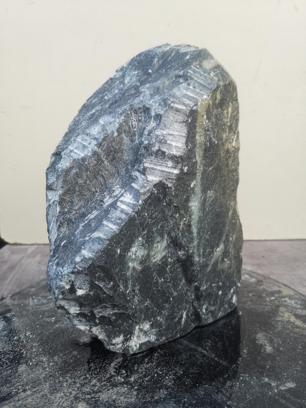 Speckstein Einzelstck aus Indien dunkelgrn 7,890 kg