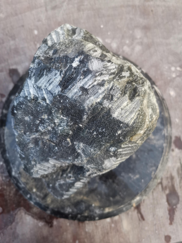 Speckstein Einzelstck aus Indien dunkelgrn 7,890 kg
