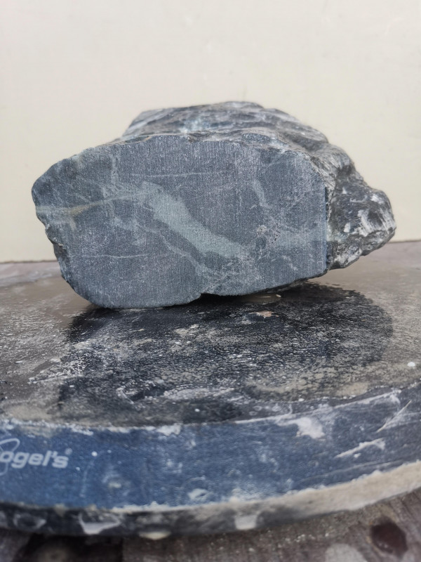 Speckstein Einzelstck aus Indien dunkelgrn 7,890 kg