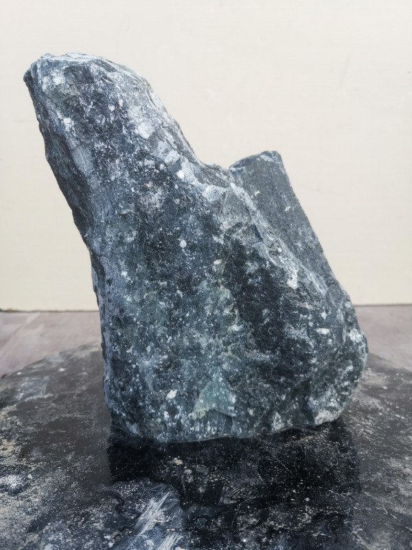 Speckstein; Einzelstck; Indien; dunkelgrn; 3,730 kg