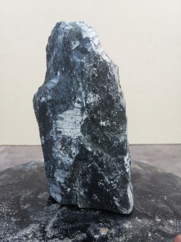 Speckstein Einzelstck aus Indien dunkelgrn 3,580 kg