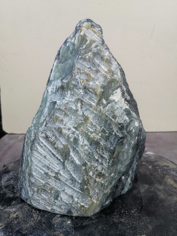 Speckstein Einzelstck aus Indien dunkelgrn 7,620 kg