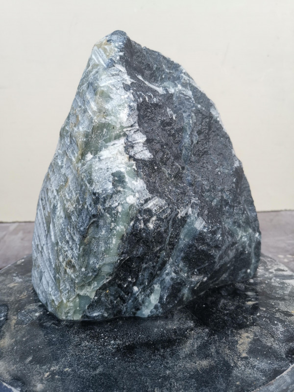 Speckstein Einzelstck aus Indien dunkelgrn 7,620 kg
