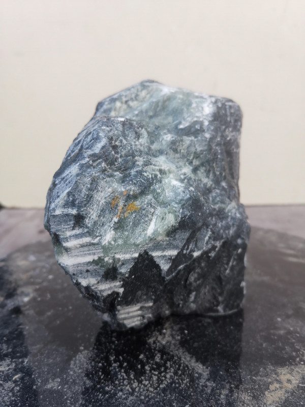 Speckstein Einzelstck aus Indien dunkelgrn 4.750 kg