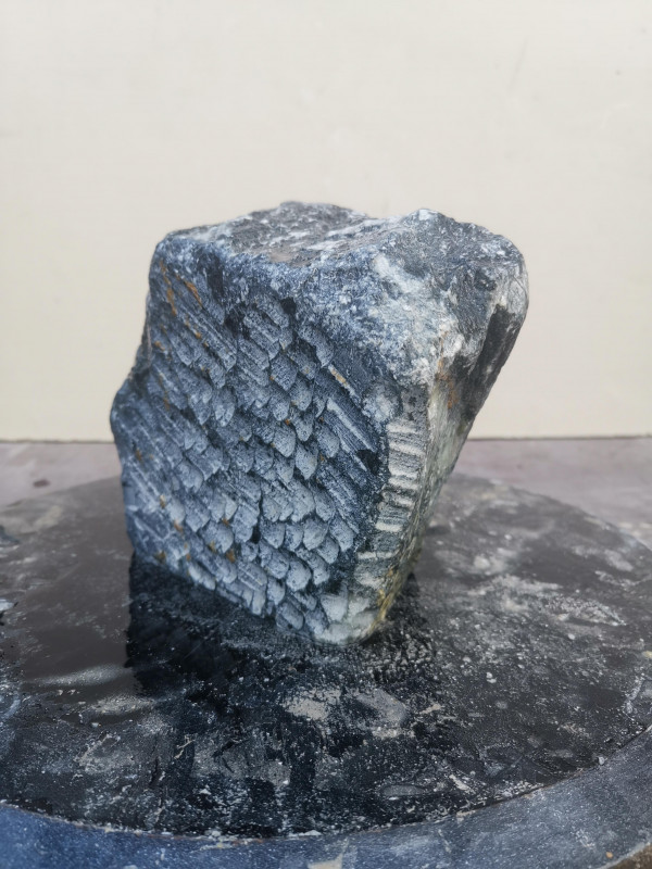 Speckstein Einzelstck aus Indien dunkelgrn 4.750 kg