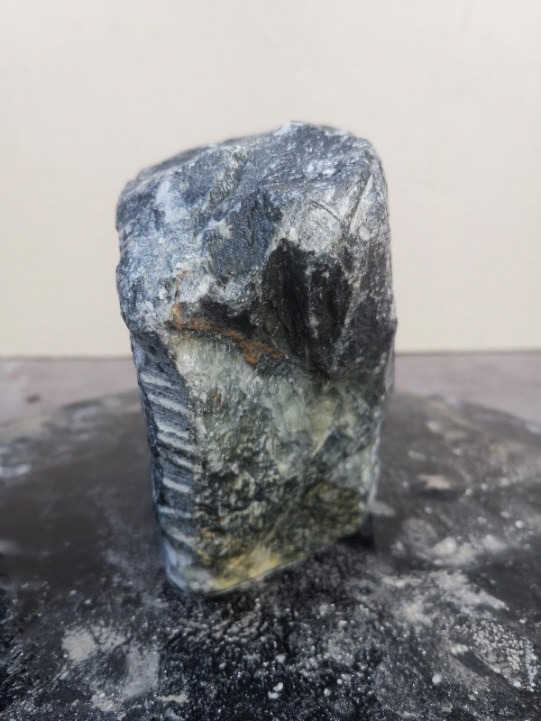 Speckstein Einzelstck aus Indien dunkelgrn 4.750 kg
