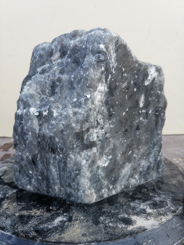 Speckstein Einzelstck aus China schwarz-wei 9,000 kg