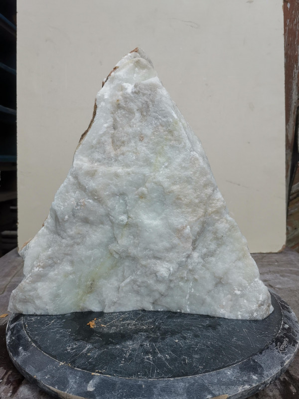 Speckstein; Einzelstck; aus China; wei-grau; 12,460 kg