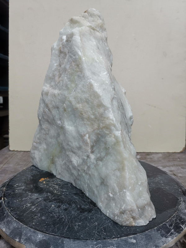 Speckstein; Einzelstck; aus China; wei-grau; 12,460 kg