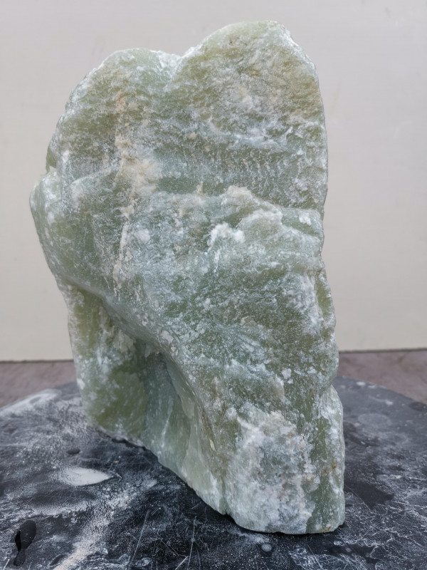 Speckstein; Einzelstck; aus Indien; Lemongrn; 6,980 kg