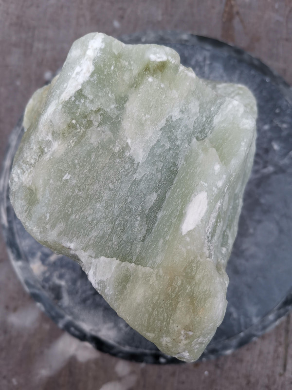Speckstein; Einzelstck; aus Indien; Lemongrn; 6,980 kg