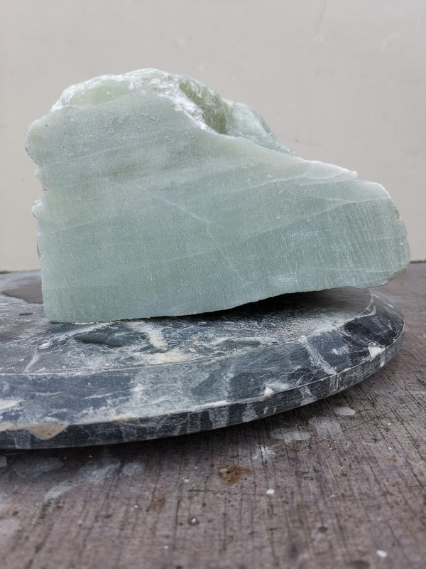 Speckstein; Einzelstck; aus Indien; Lemongrn; 6,980 kg