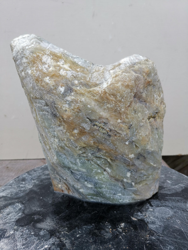 Speckstein; Einzelstck; Indien; gelb-grn-Farb Mix; 8,340 kg