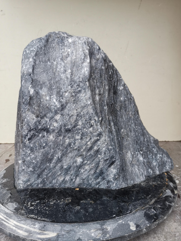 Speckstein; Einzelstück; China; schwarz-weiß; 11,950 kg