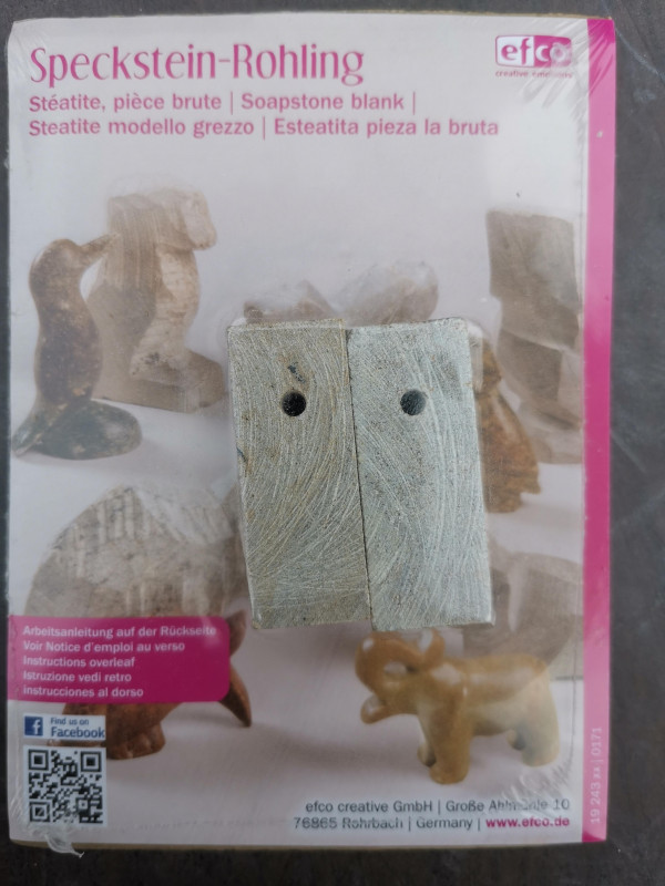 Amulettstbchen mit Loch; aus Brasilien; Rohling; 2 Stck