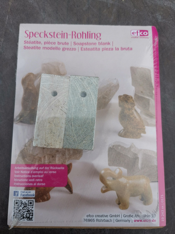 Amulettstbchen mit Loch; aus Brasilien; Rohling; 2 Stck