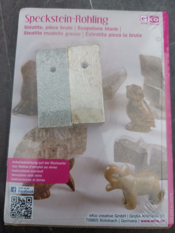 Amulettstbchen mit Loch; aus Brasilien; Rohling; 2 Stck
